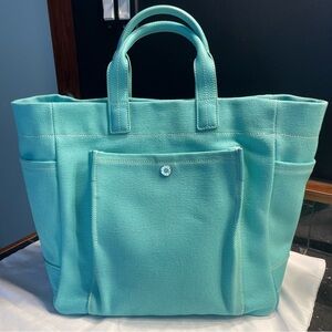 Tiffany & Co. Canvas and Leather Tote Bag in “Tiffany Blue”
